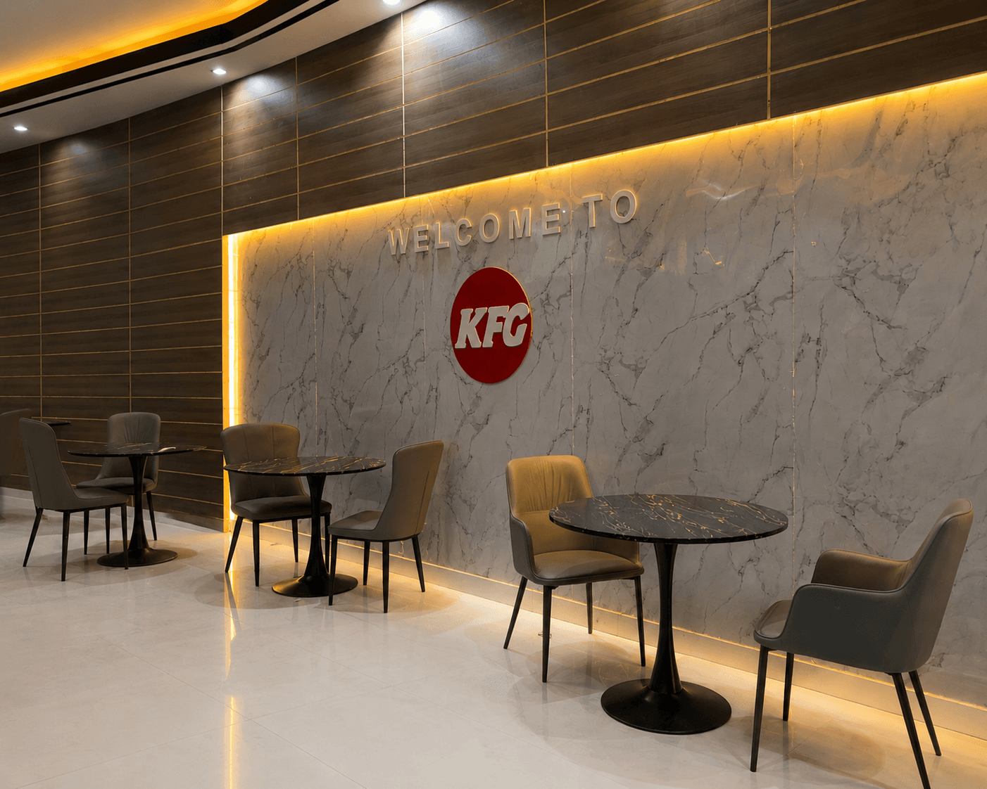 KFG café interior and workspace